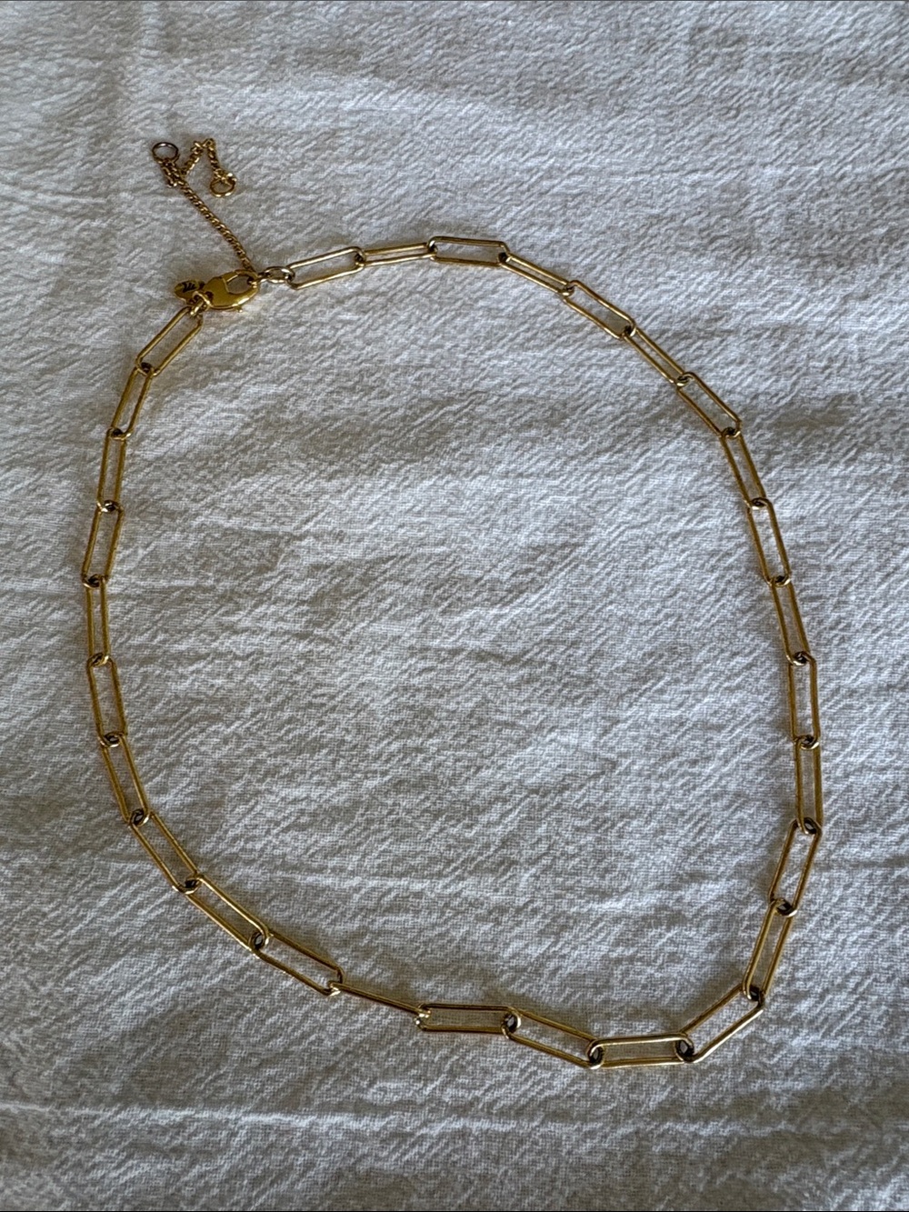 Madewell Gold Paperclip Link Necklace